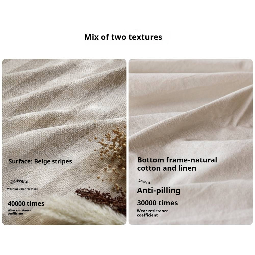 Beech, Fabric Cotton And Linen Sofa