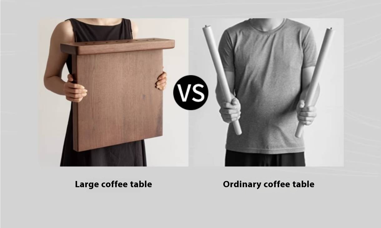 Black Walnut Solid Wood Wabi Sabi Style Coffee Table