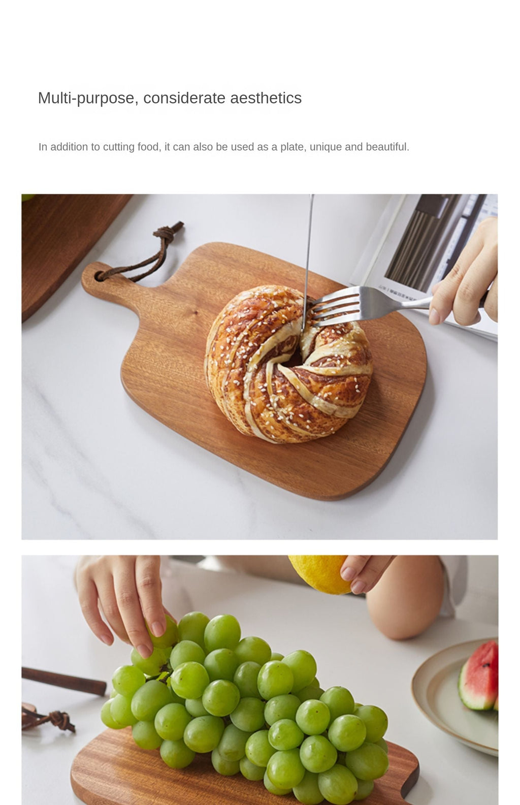 Ebony Wood Chopping Board Antibacterial And Mildew-Proof