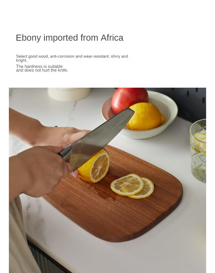 Ebony Wood Chopping Board Antibacterial And Mildew-Proof