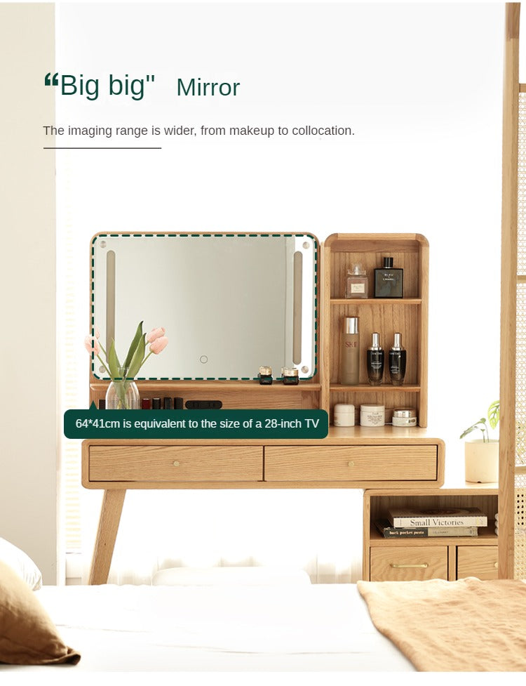 Oak solid wood Dressing Table Telescopic -USA