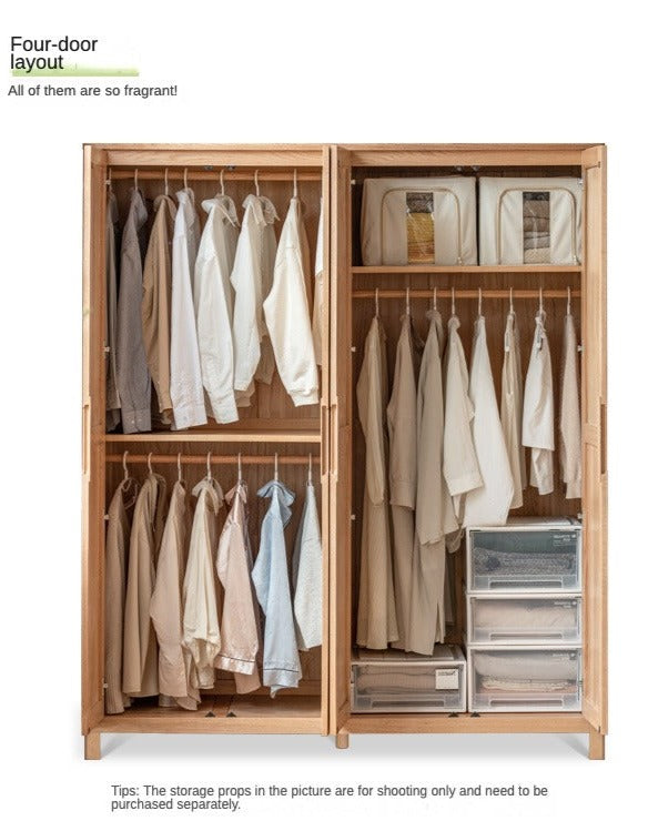 Oak solid wood Wardrobe-USA.