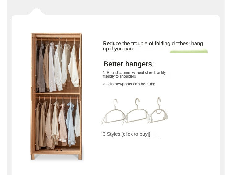 Oak solid wood combined Wardrobe.