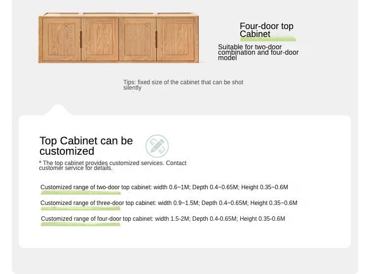 Oak solid wood combined Wardrobe.