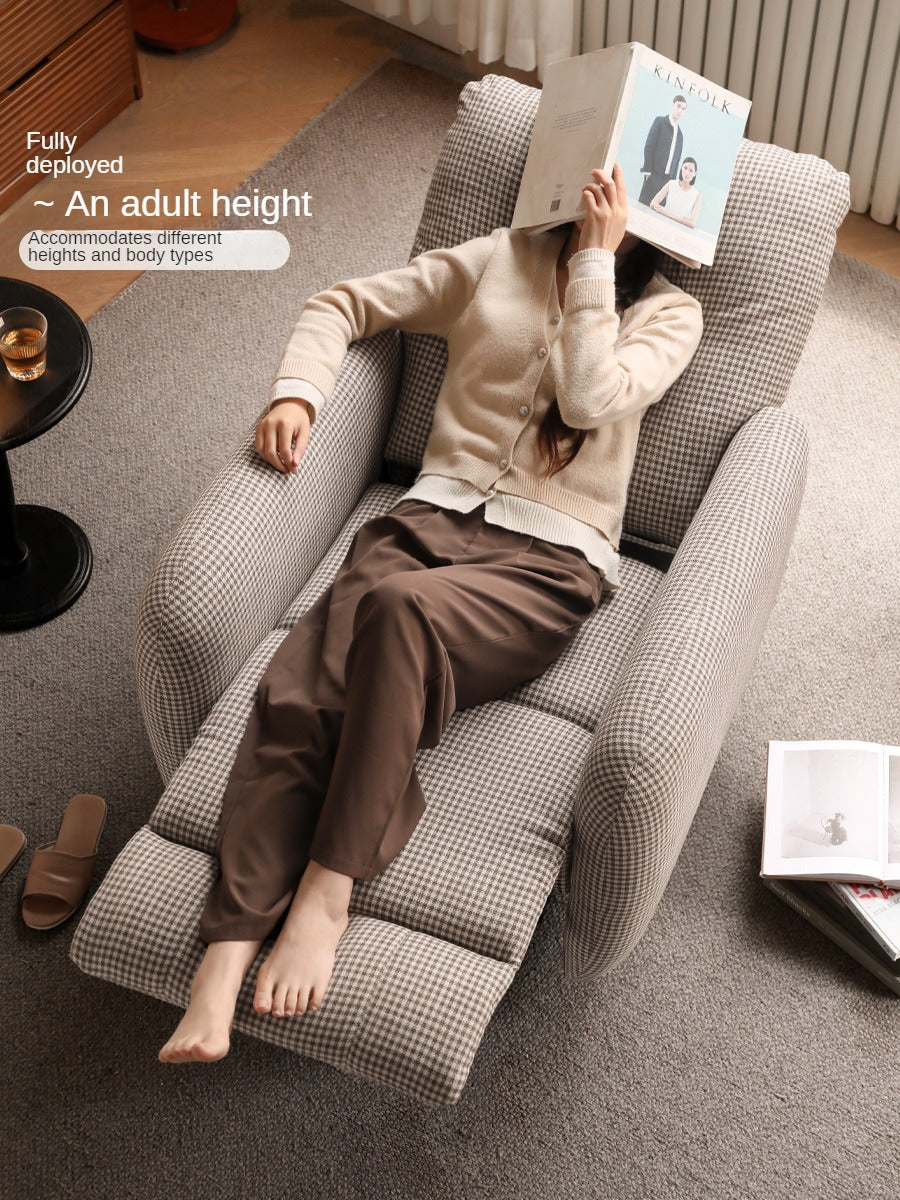 Fabric Modern Retractable Lounge Chair