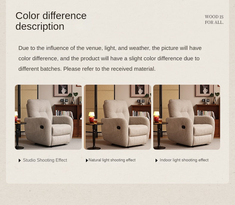 Fabric Modern Retractable Lounge Chair