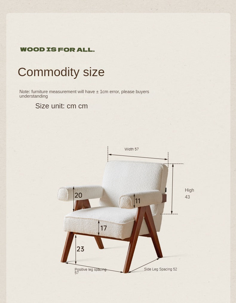 Beech, Oak Solid Wood Vintage Retro Chair