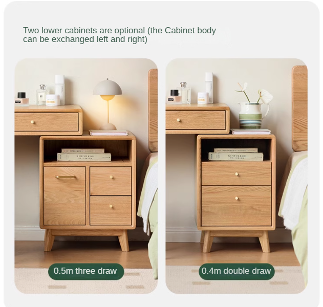 Oak solid wood Dressing Table Telescopic -USA