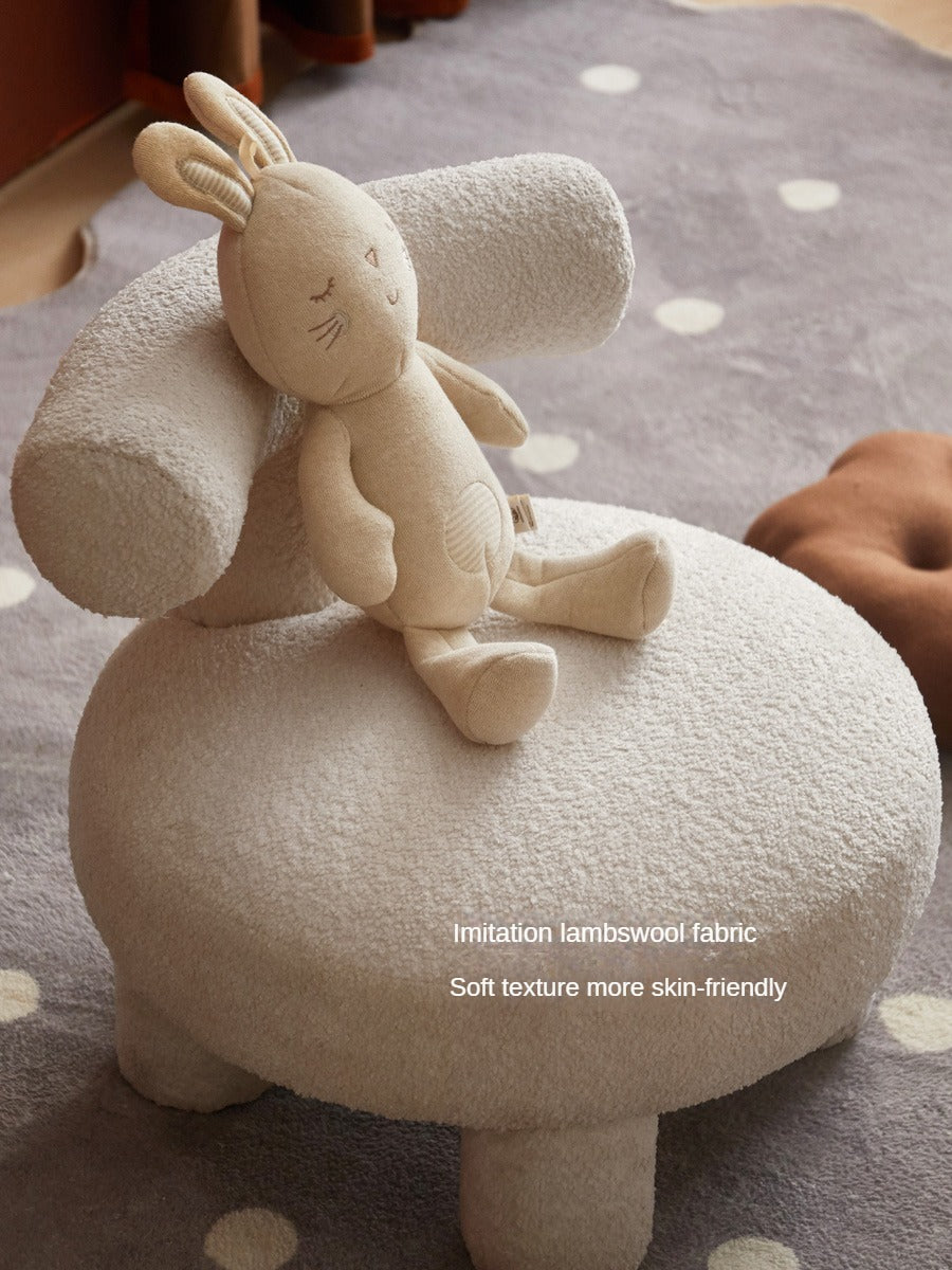 Lamb Velvet Kids Single Chair