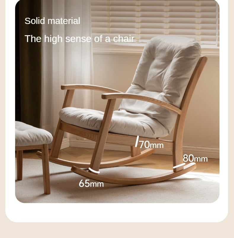 Oak Solid Wood Rocking Chair
