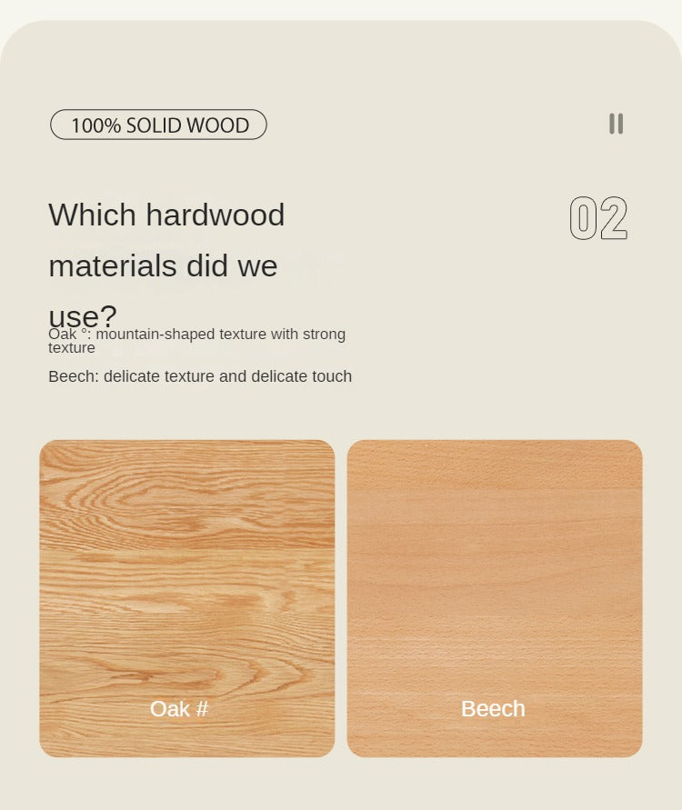 Oak solid wood bed with light and bookshelf