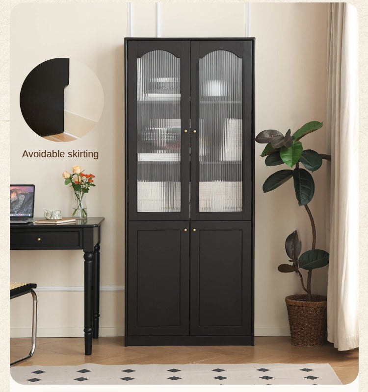 Solid Rubberwood American Retro Bookcase