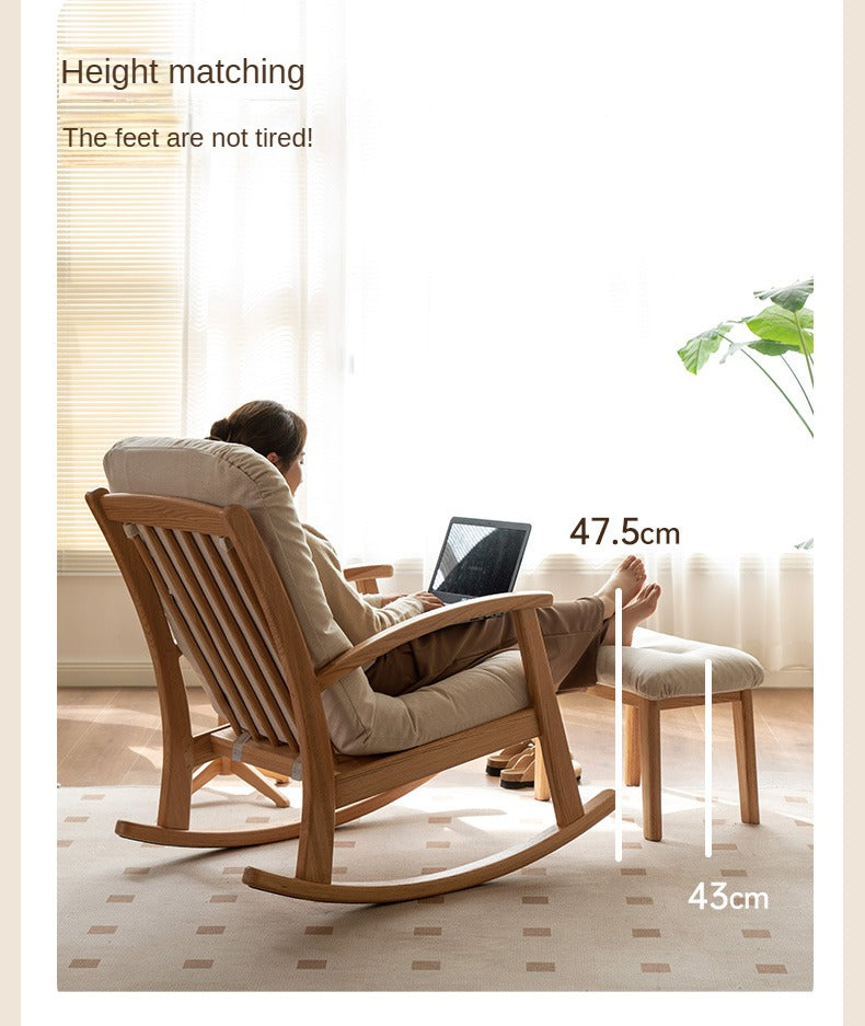 Oak Solid Wood Rocking Chair