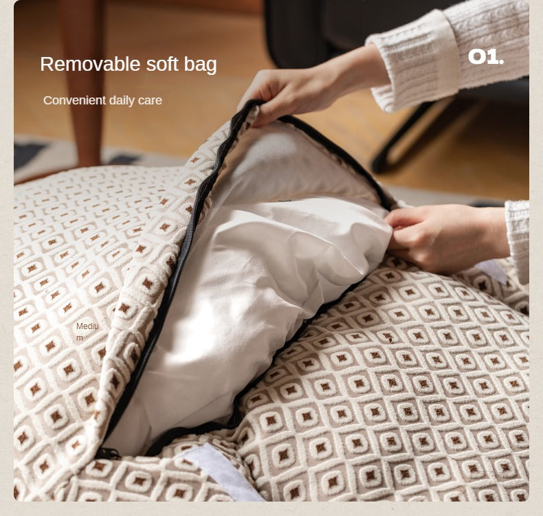 Fabric Rocking Retro Lazy Eggshell Chair