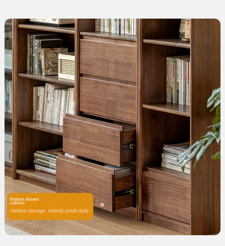 Black Walnut Solid Wood Bookshelf -USA