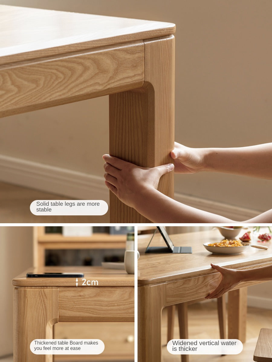 Oak Solid Wood Long Dining Table