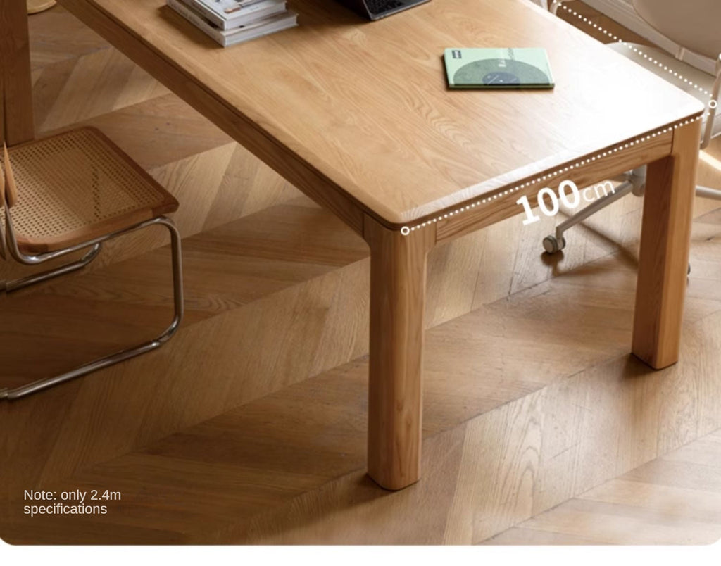 Ash, Oak Solid Wood Long Dining Table