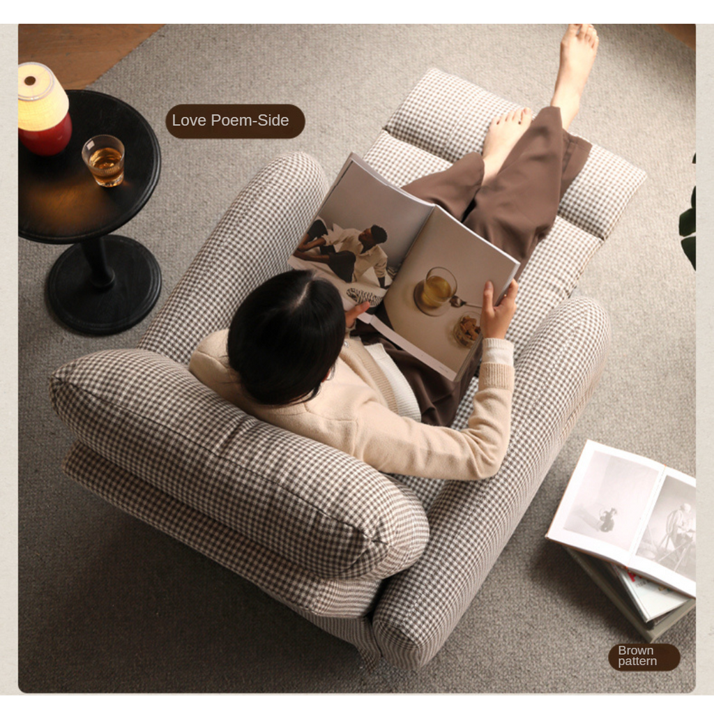 Fabric Modern Retractable Lounge Chair