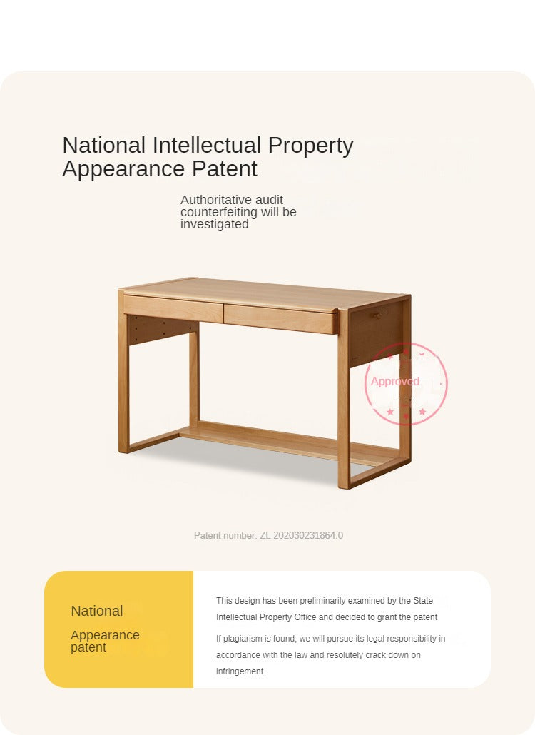 Beech Solid Wood Children's Desk