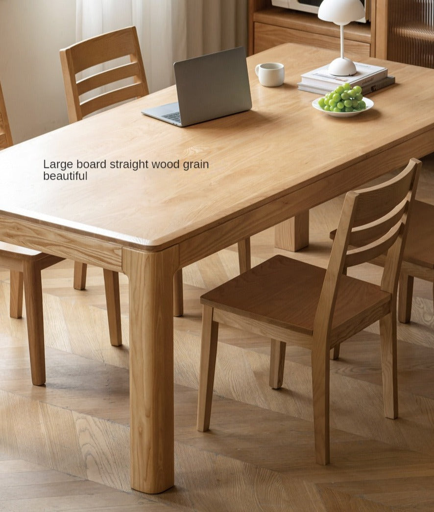 Ash, Oak Solid Wood Long Dining Table