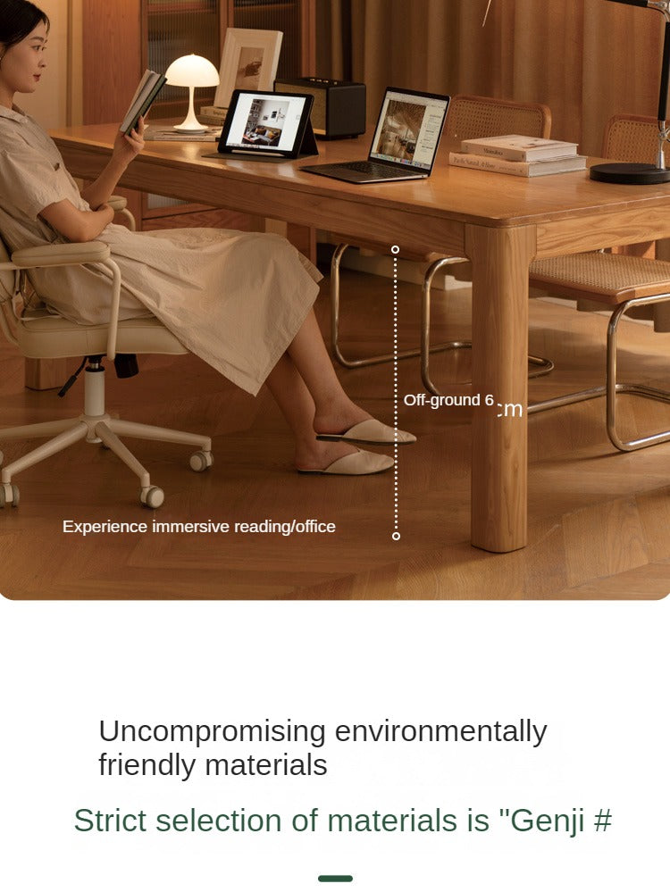 Oak Solid Wood Long Dining Table