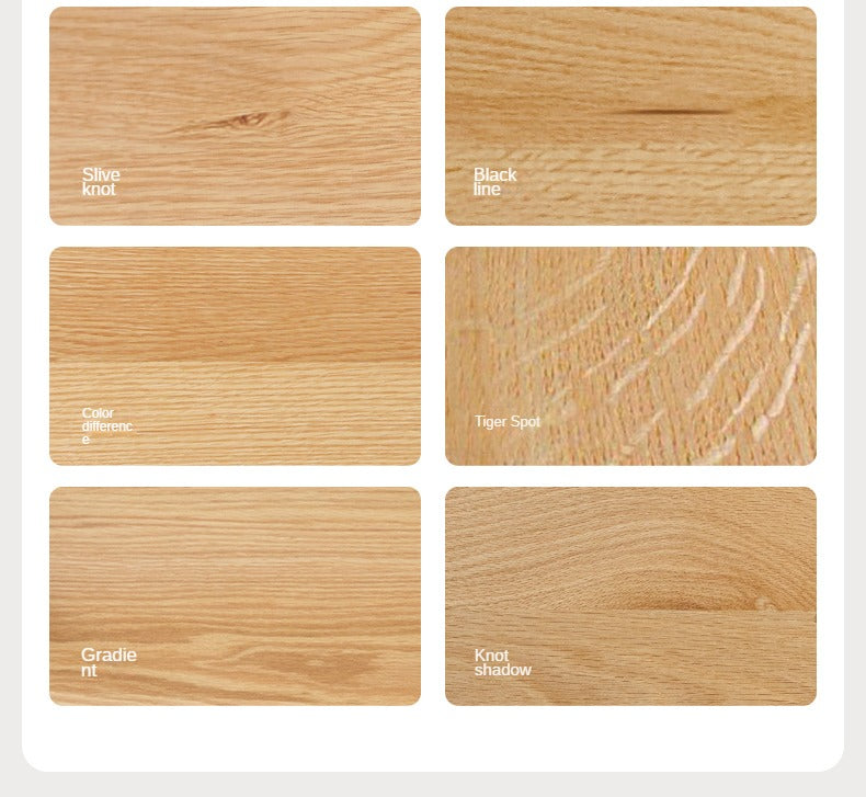 Oak Solid Wood Modern Large Floor TV Cabinet.