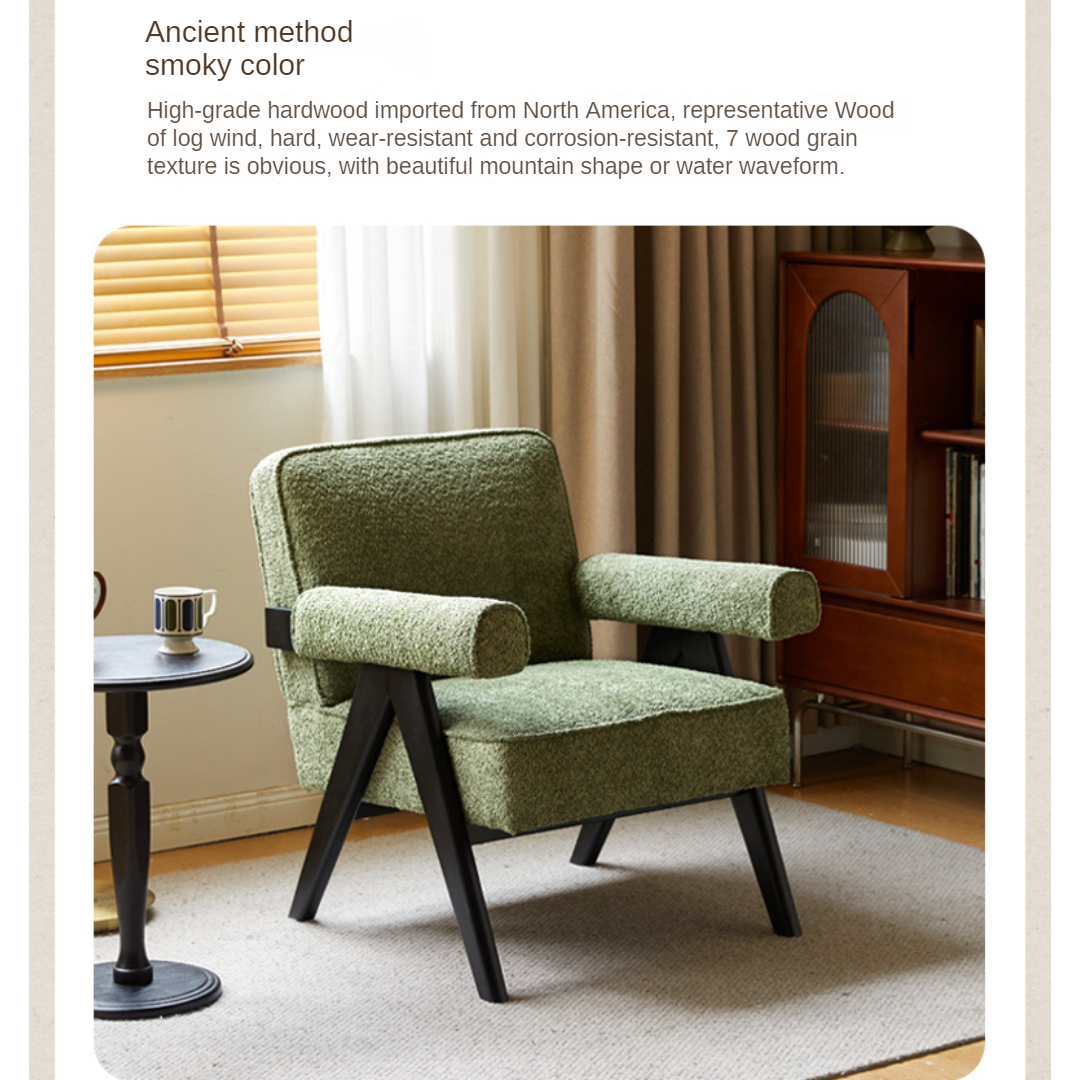 Beech, Oak Solid Wood Vintage Retro Chair