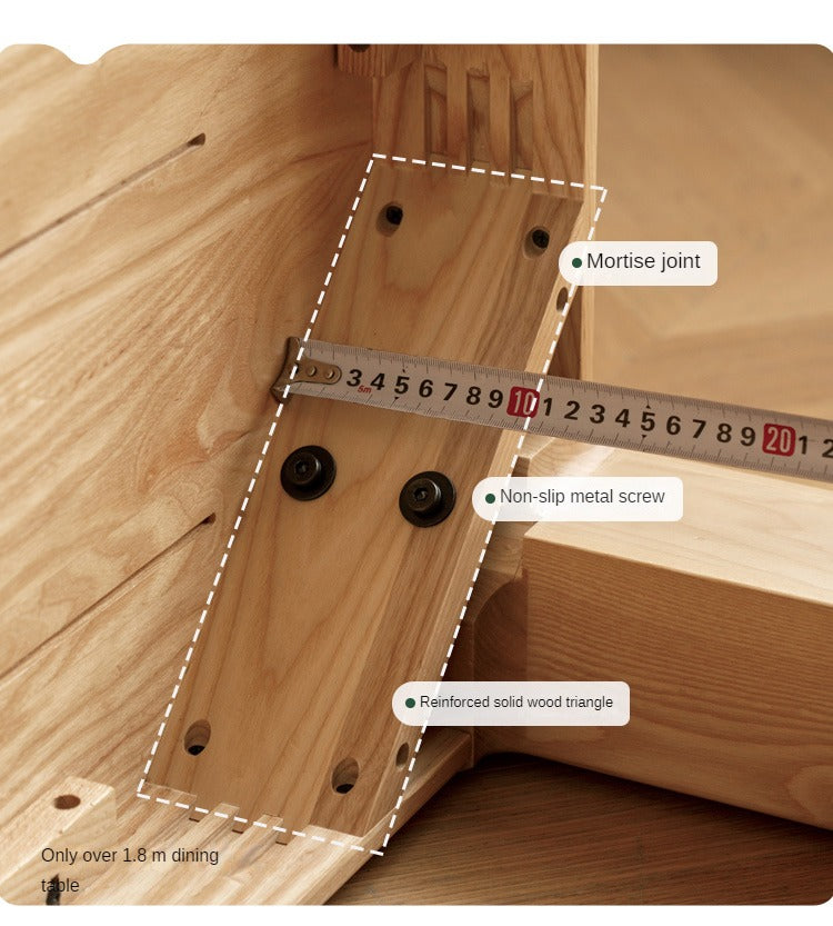 Oak Solid Wood Long Dining Table