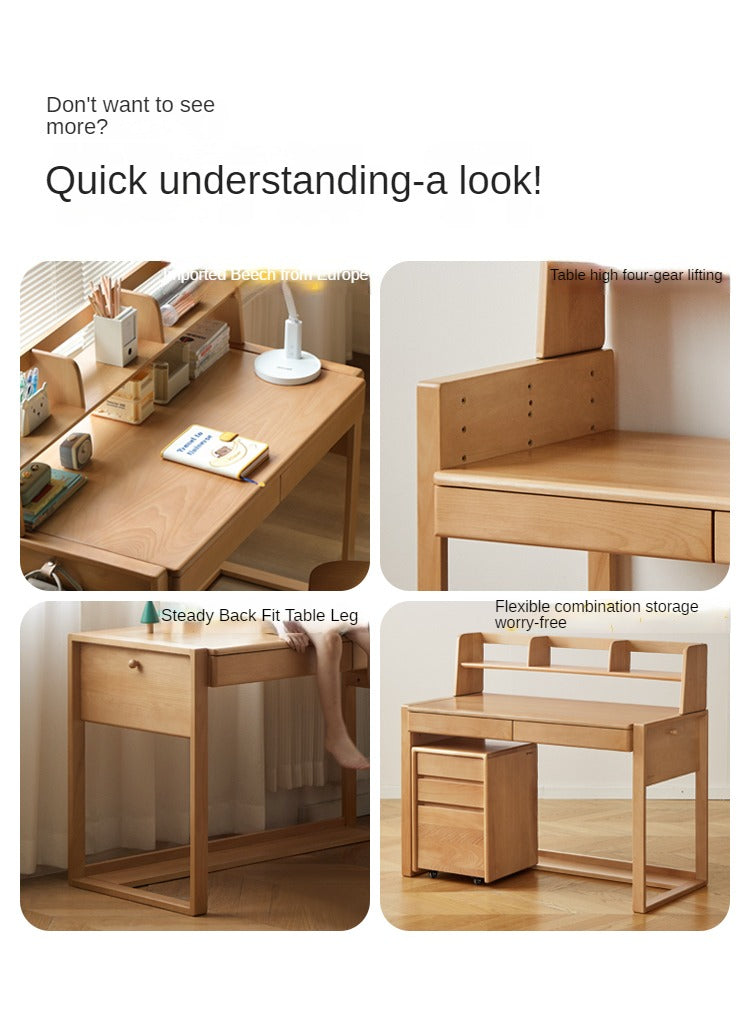 Beech Solid Wood Children's Desk
