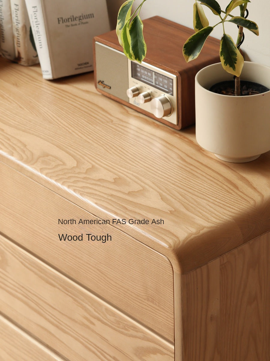 Ash Solid Wood Telescopic Dressing Table-USA