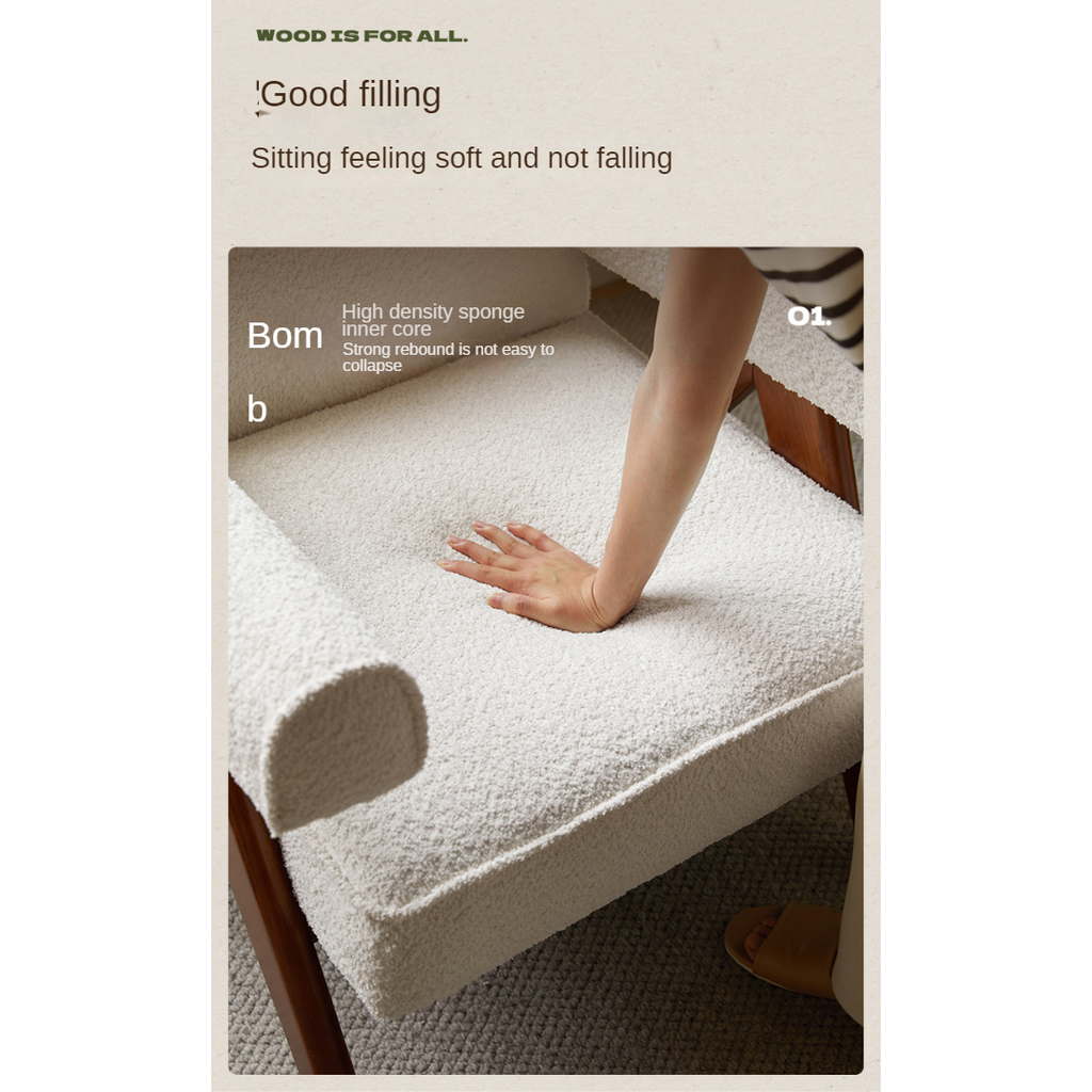 Beech, Oak Solid Wood Vintage Retro Chair