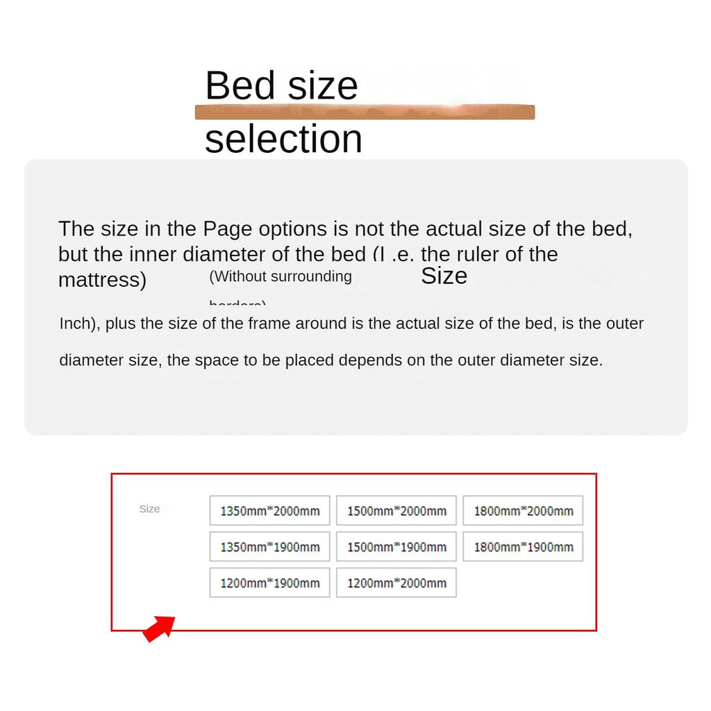 Black Walnut Solid wood bed Nordic modern