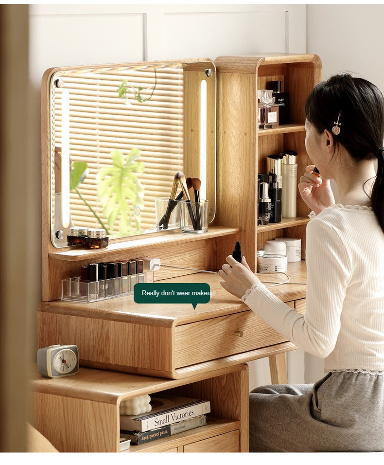Oak solid wood Dressing Table Telescopic -USA