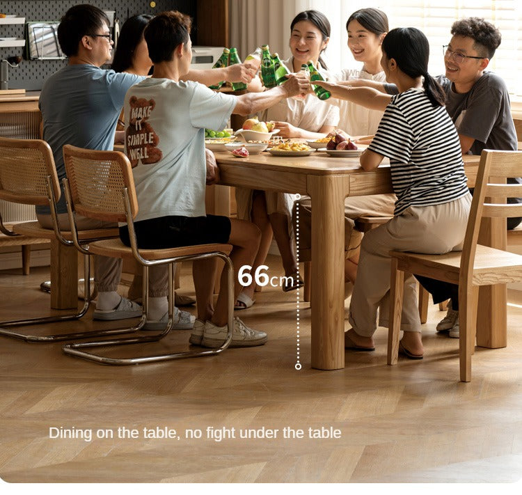 Ash, Oak Solid Wood Long Dining Table