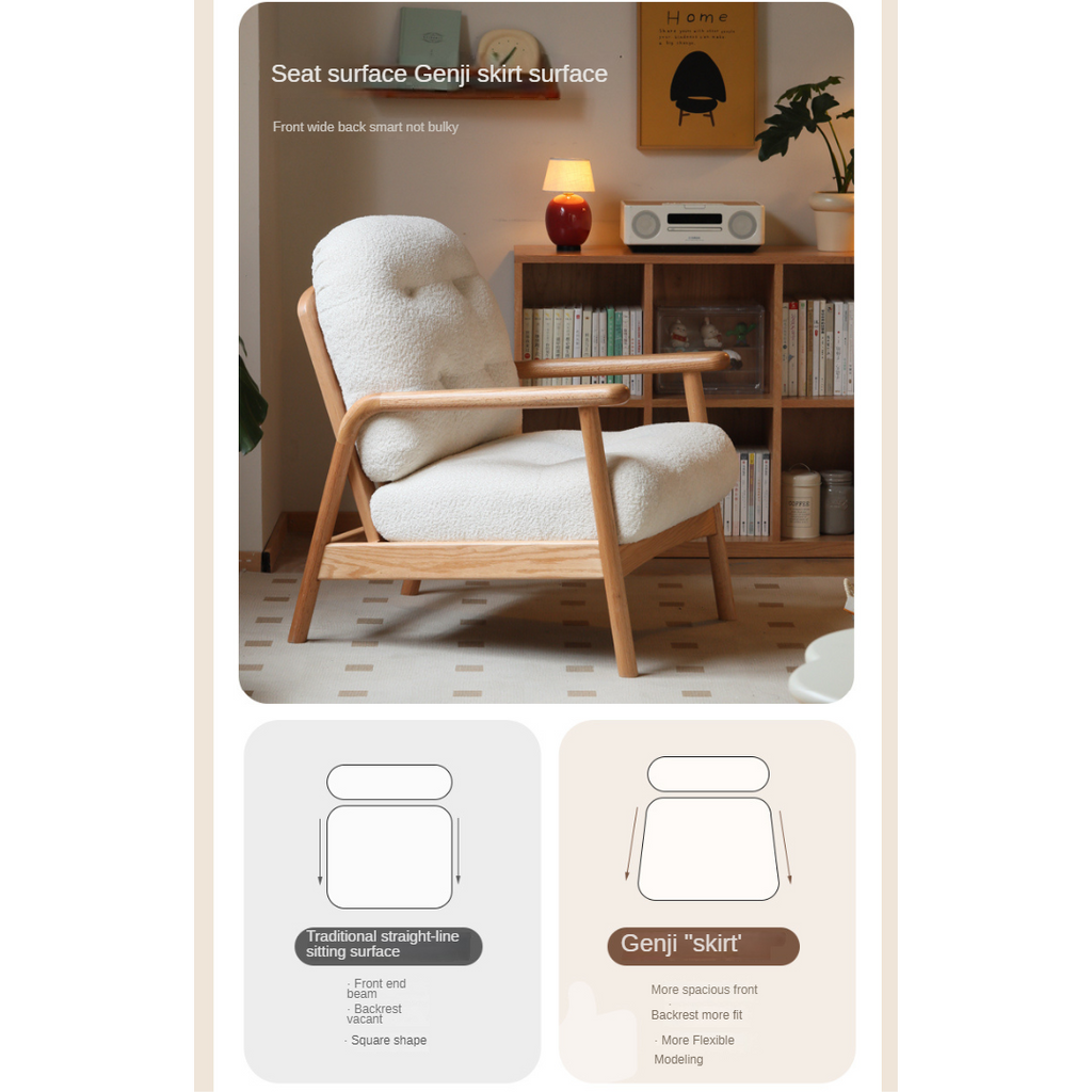 Oak Solid Wood Modern Simple Chair