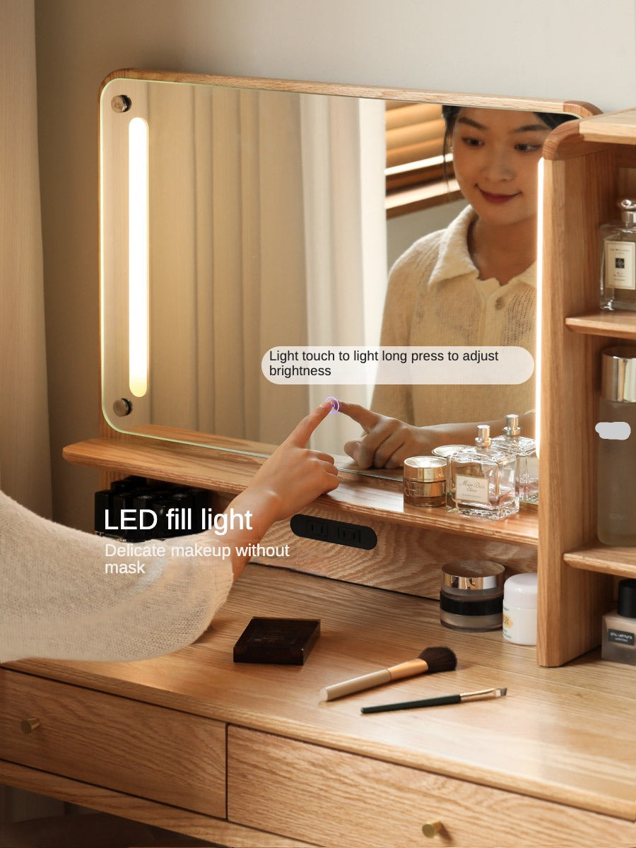 Oak solid wood Dressing Table Telescopic -USA