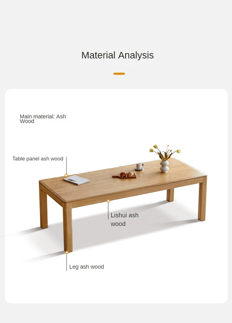Oak Solid Wood Long Dining Table