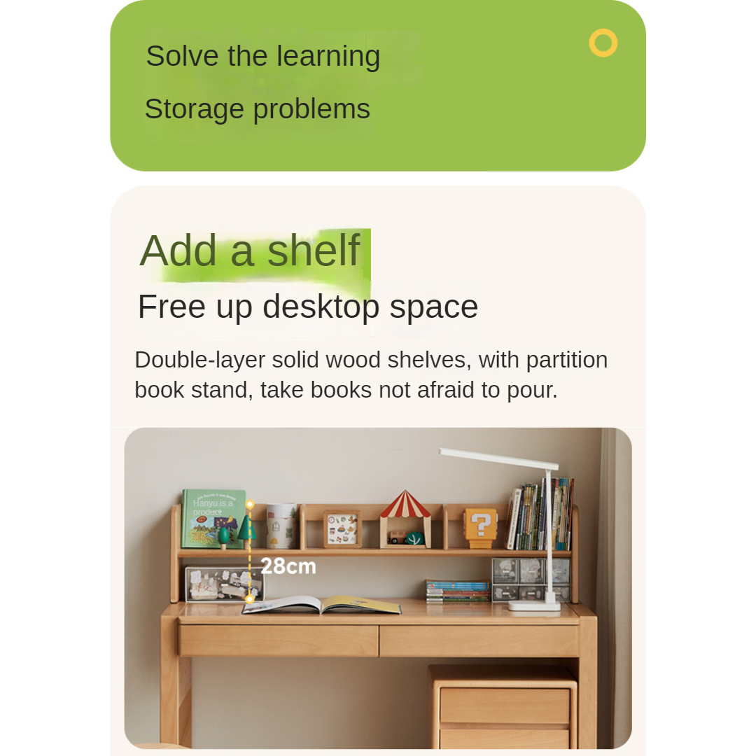 Beech Solid Wood Children's Desk