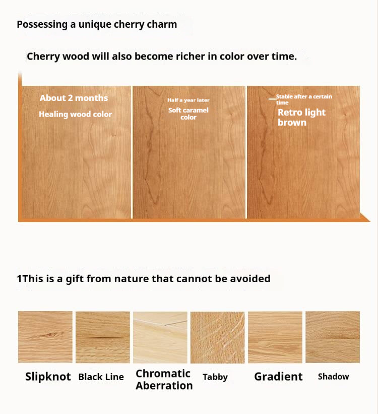 Cherry Solid Wood Bookcase Cabinet Display