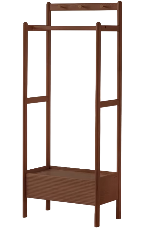 Ash Solid Wood Modern Storage Rack