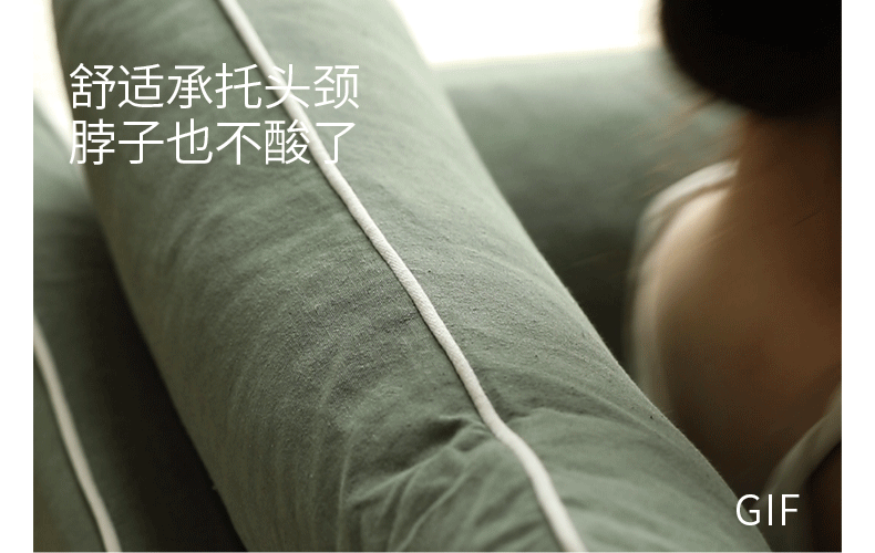 Cotton and Linen Sofa Wabi Sabi Style