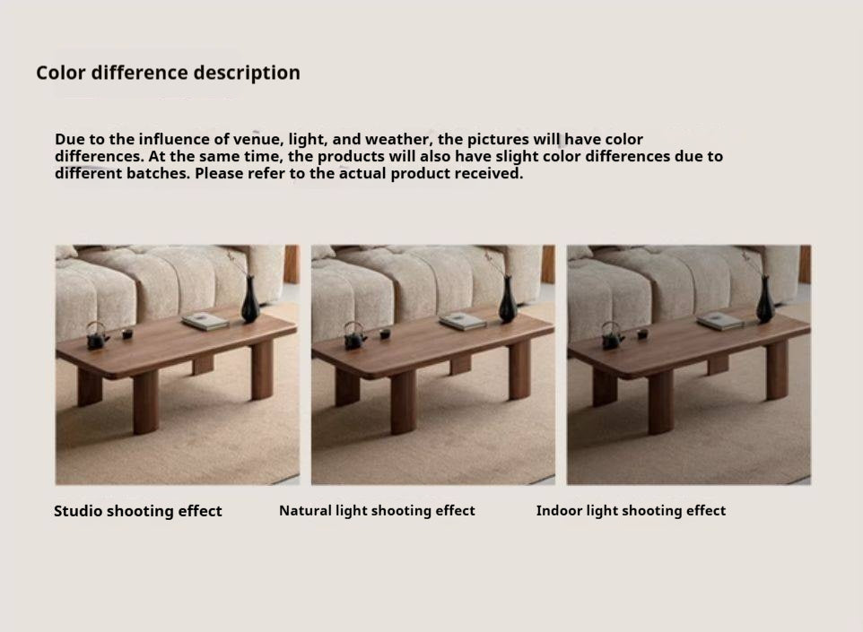 Black Walnut Solid Wood Wabi-Sabi Style Tea Table