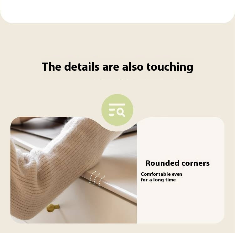 Solid Rubberwood Rock Board Coffee Table