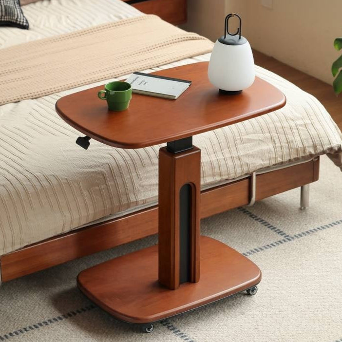 Poplar Solid Wood Lifting Medieval Style Side Table