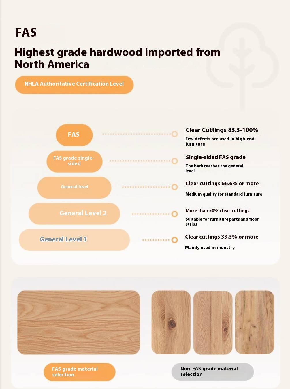 Oak Solid Wood Cream Style Bookcase