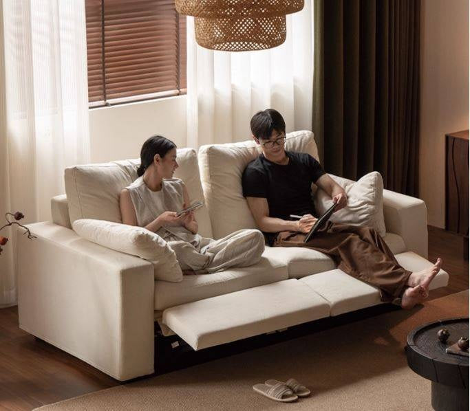 Fabric Sofa Cotton and Linen Electric