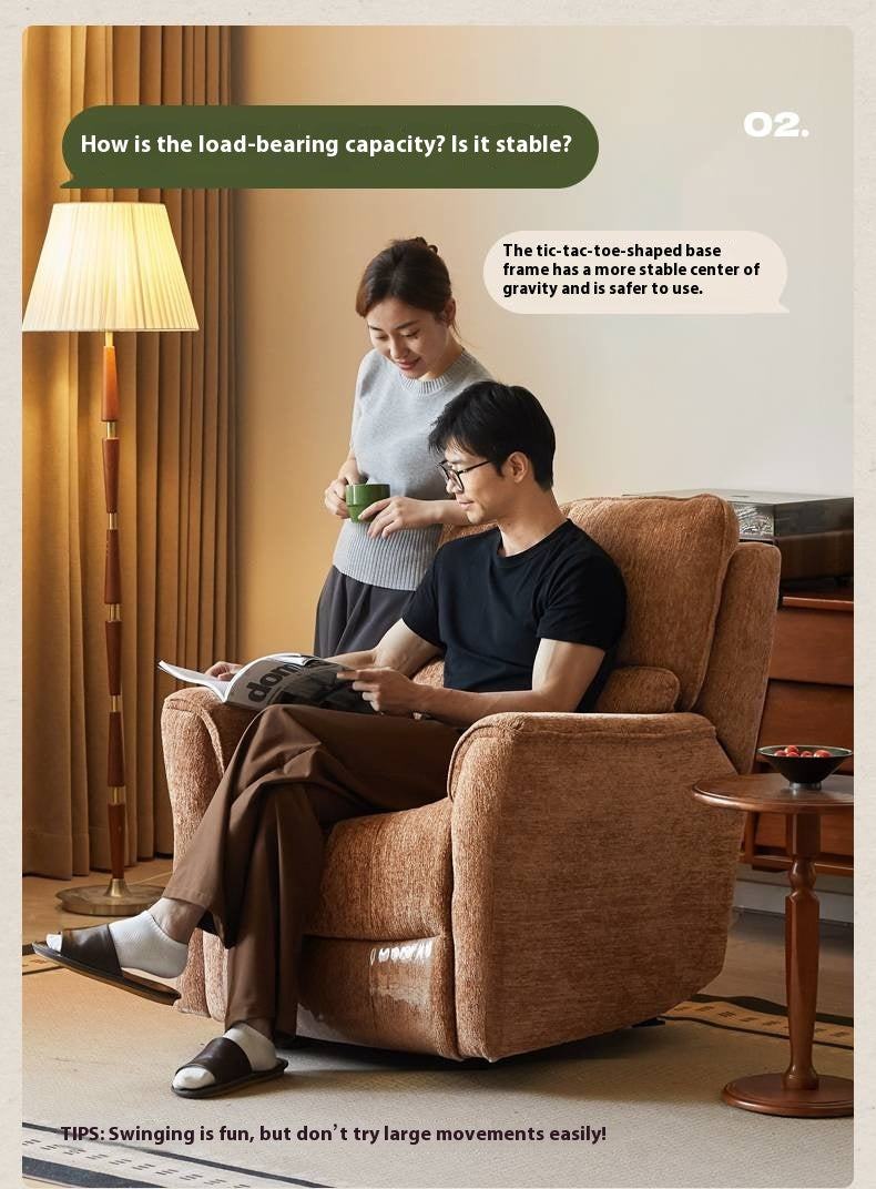 Fabric Lounge Electric Rocking Armchair