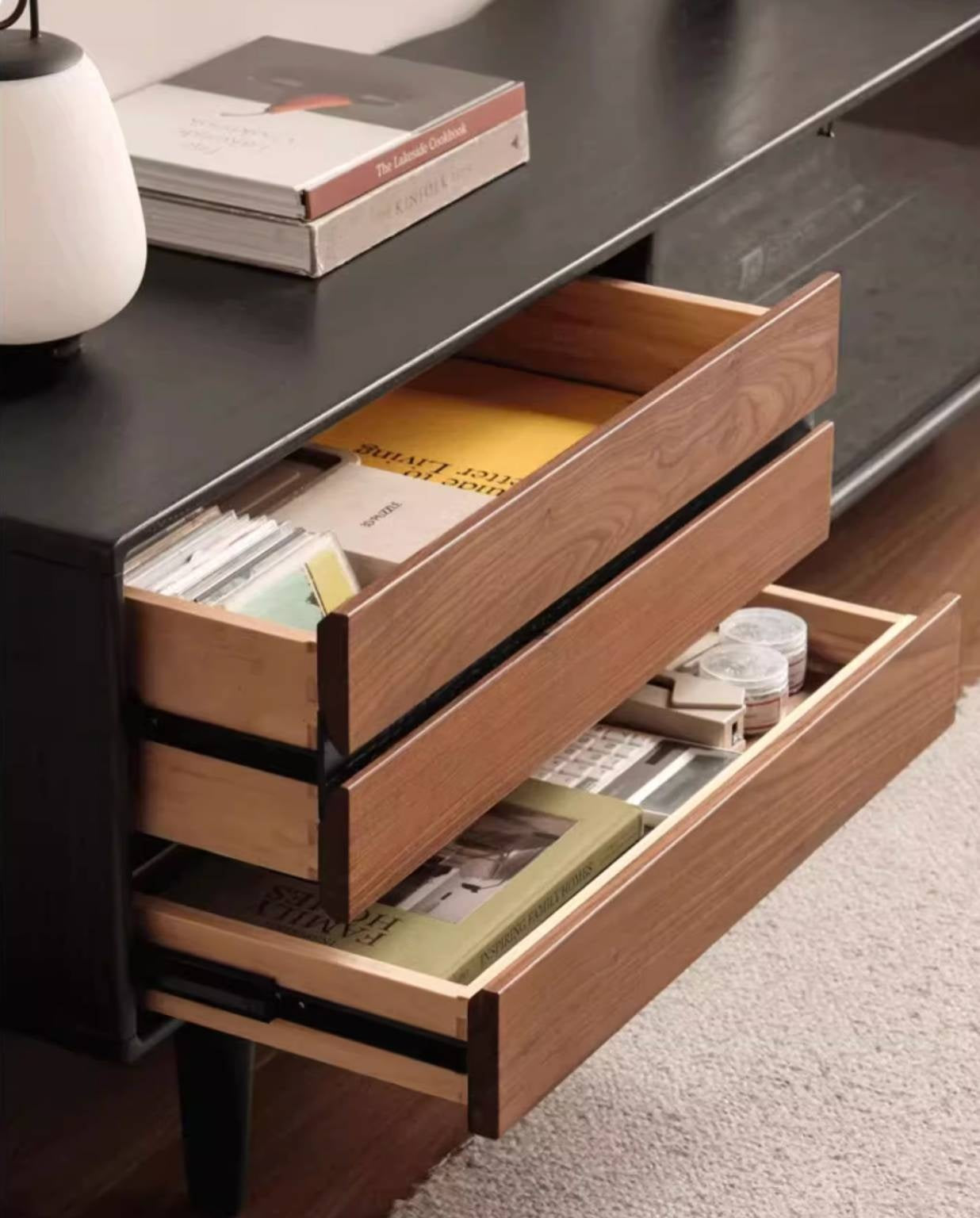 Oak Solid Wood Ancient Style Wood TV Stand