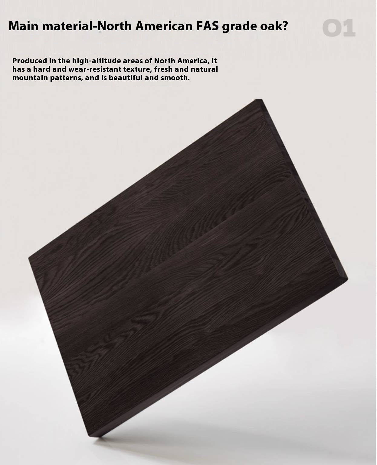 Oak Solid Wood Bauhaus Style Bookcase