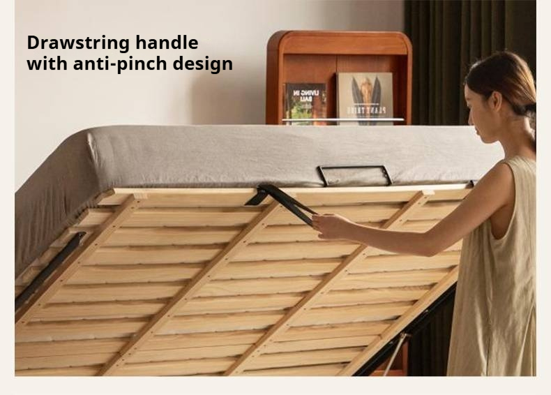 Poplar Wood Solid Wood Antique Style Box Bed